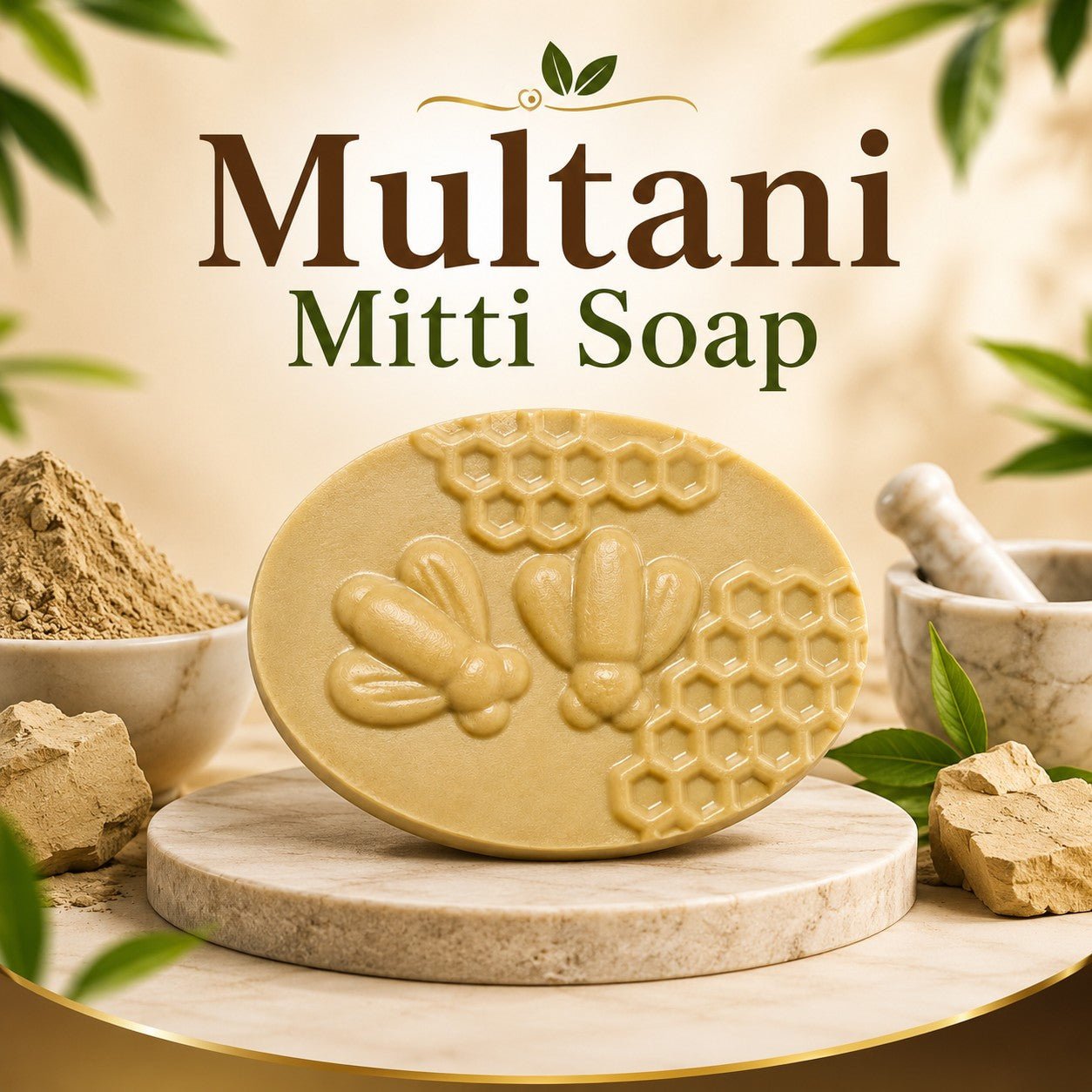 Multani Mitti Soap | Herbal Face Soap for Deep Cleansing & Oil Contro