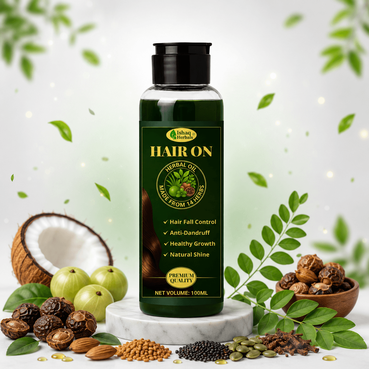 Stop Hair Fall & Dandruff in 2 Weeks | HAIR ON Herbal Hair Care