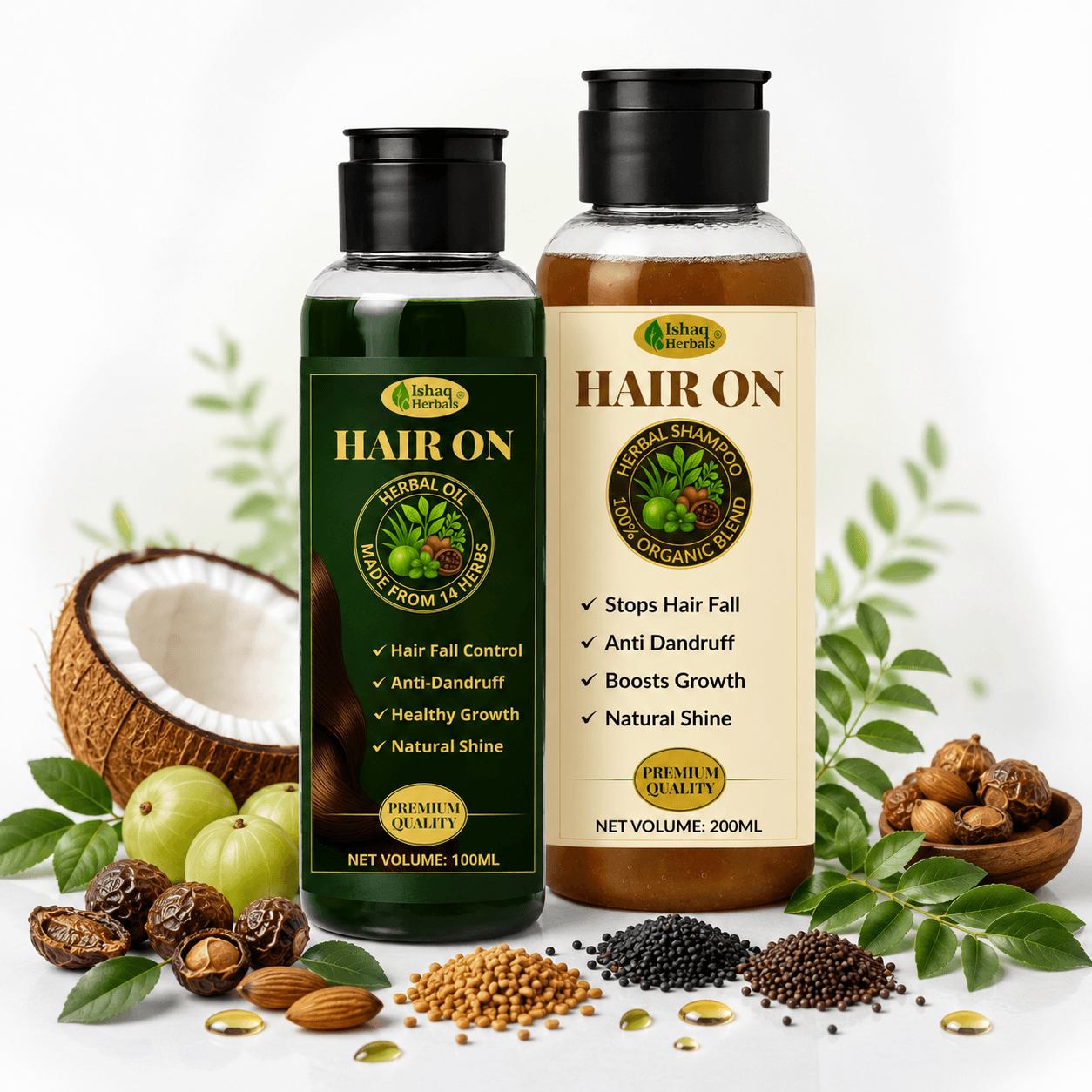 Stop Hair Fall & Dandruff in 2 Weeks | HAIR ON Herbal Hair Care