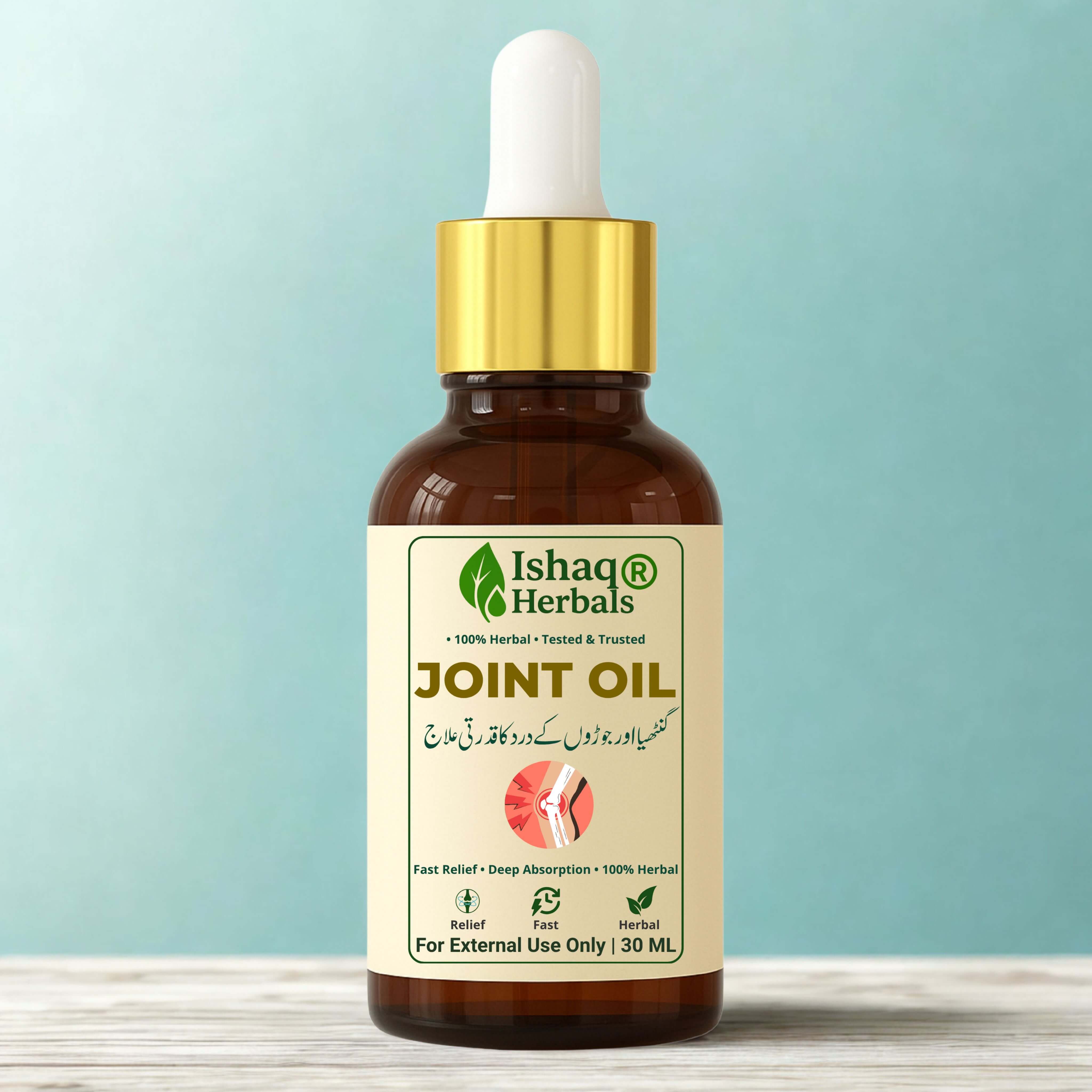 Joint Oil | Pain Relief Oil for Joints Pain, Back Pain, Knee Pain, Elbow Pain | Herbal Back & Joints Pain Relief – Ishaq Herbals